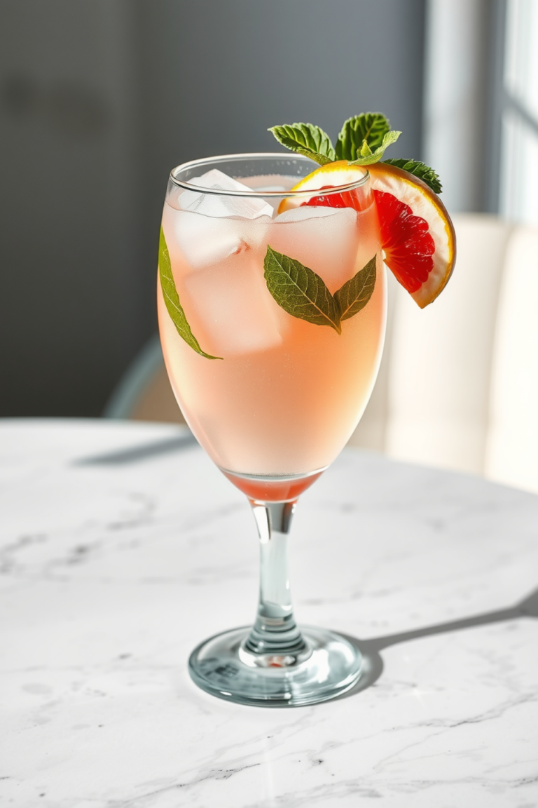 Basil Grapefruit Spritzer