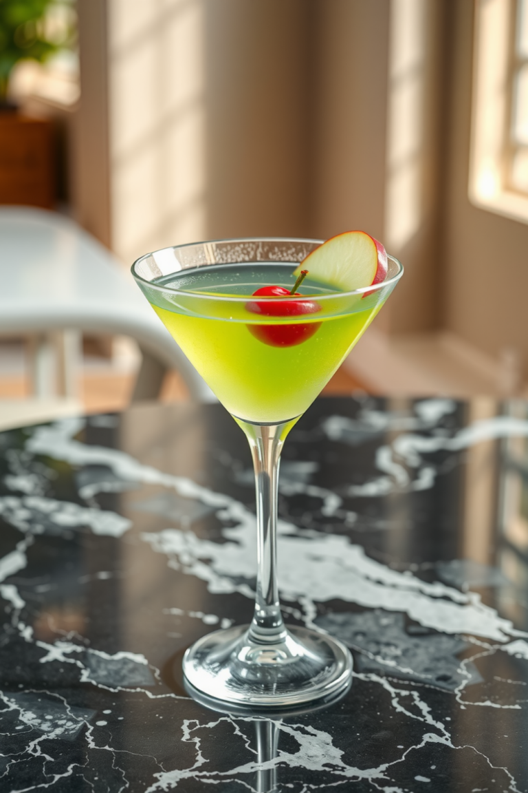 Sweet Sour Apple Martini