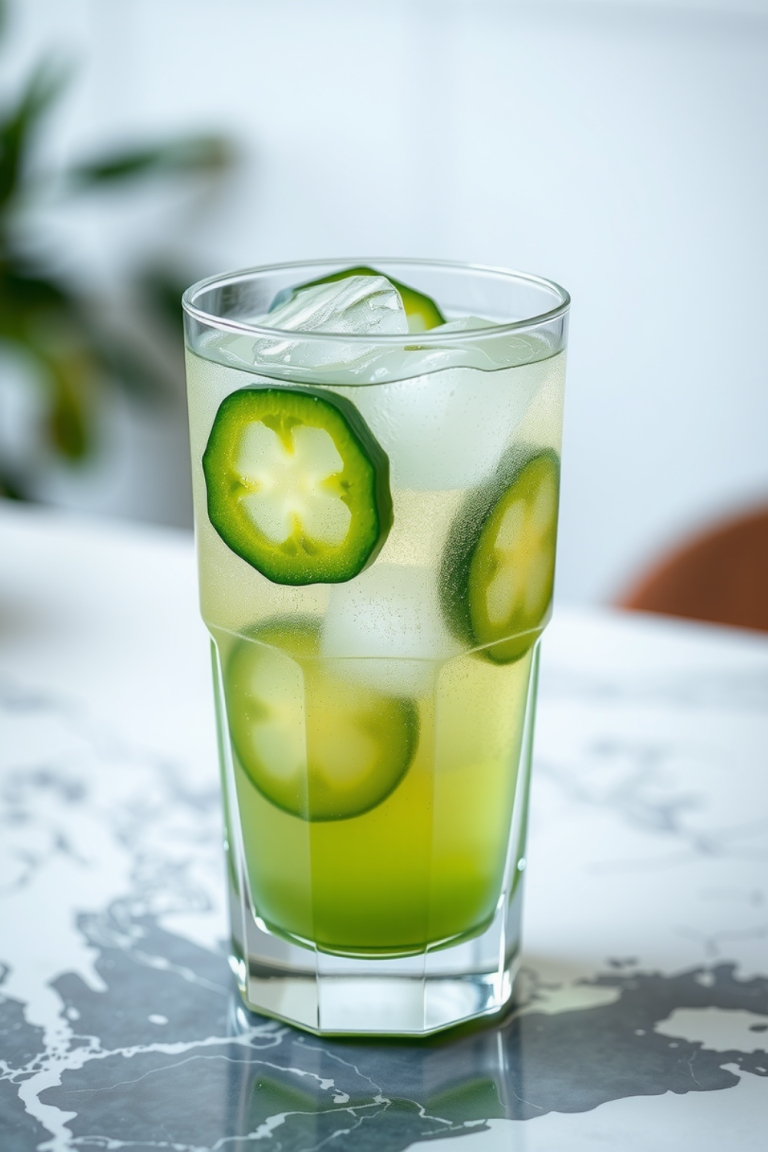 Spicy Cucumber Collins
