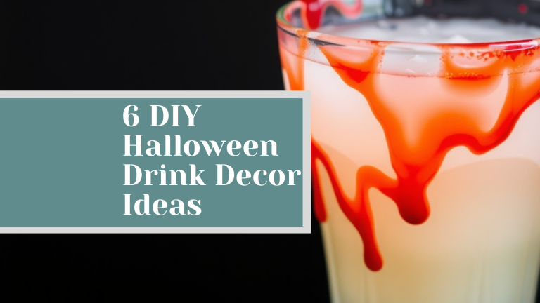 6 DIY Halloween Drink Decor Ideas