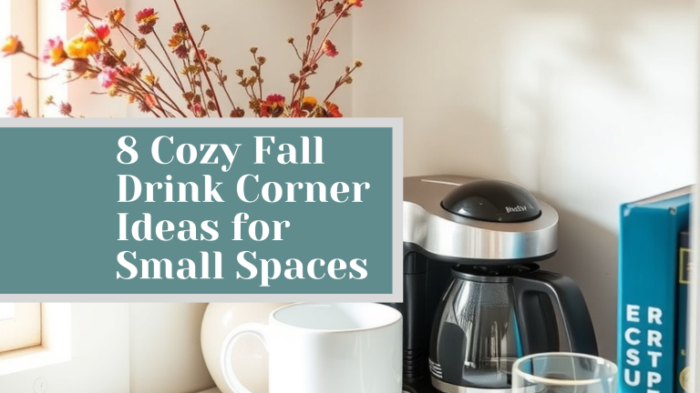 8 Cozy Fall Drink Corner Ideas for Small Spaces