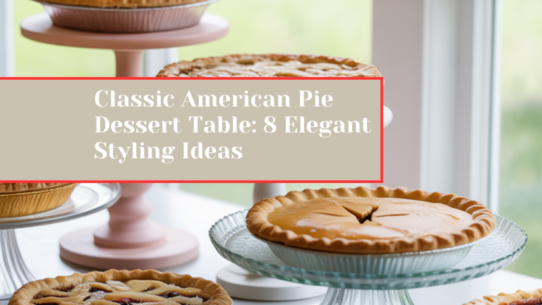 Classic American Pie Dessert Table: 8 Elegant Styling Ideas